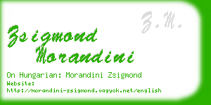 zsigmond morandini business card